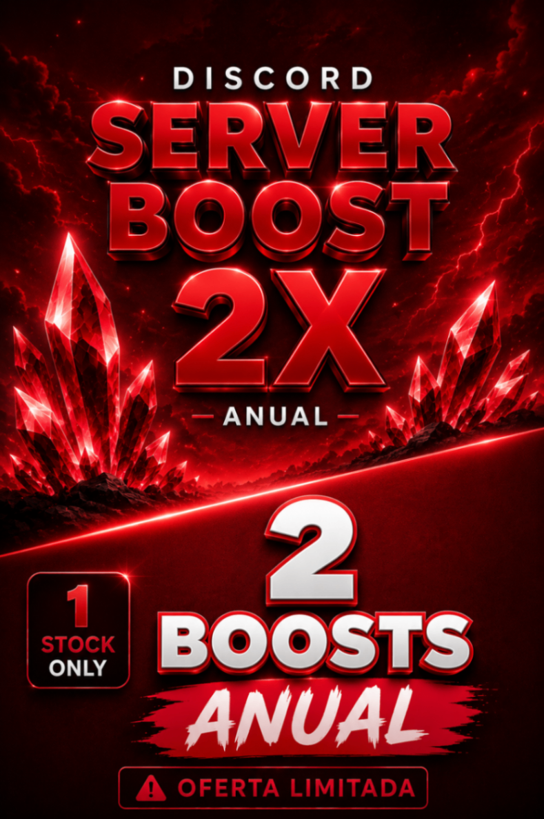 2x boosts anuais para seu server!!