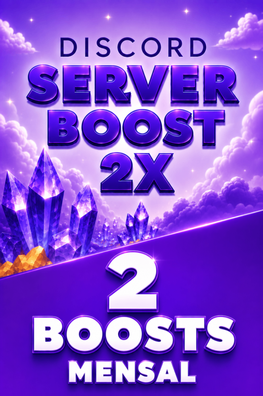 2x  Boosts Discord Mensal